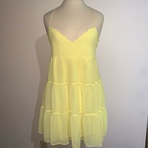 Light Yellow Flowy Summer Dress